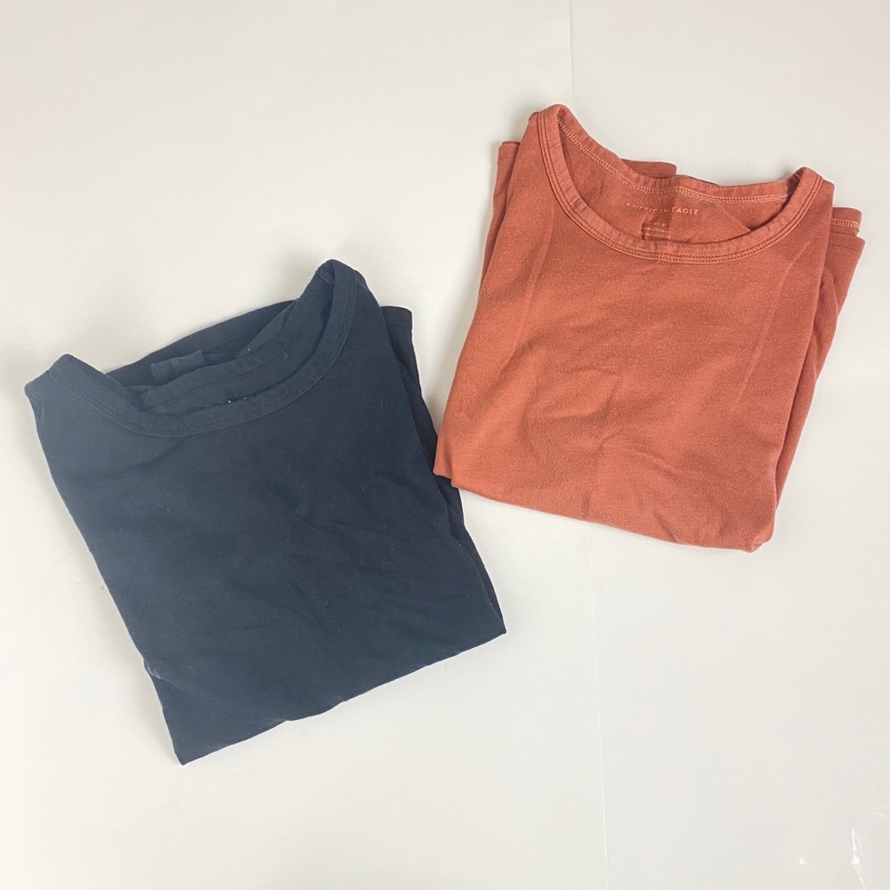 2 American Eagle Basic Tees